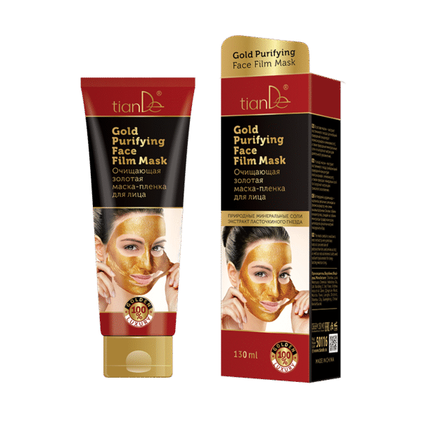 Masca aurie faciala exfolianta de curățare