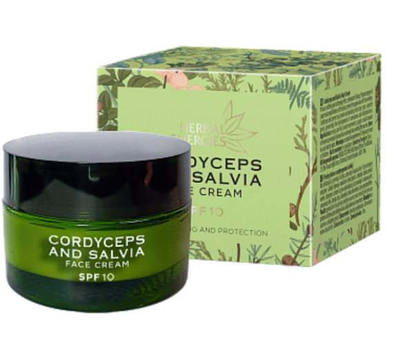 Crema pentru fata cu cordyceps si salvie